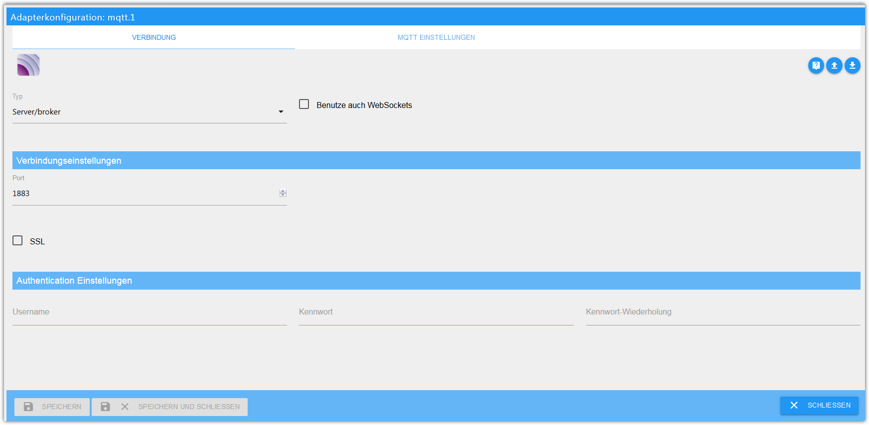 Mqtt panel. IOBROKER Sayit Adapter инструкция.