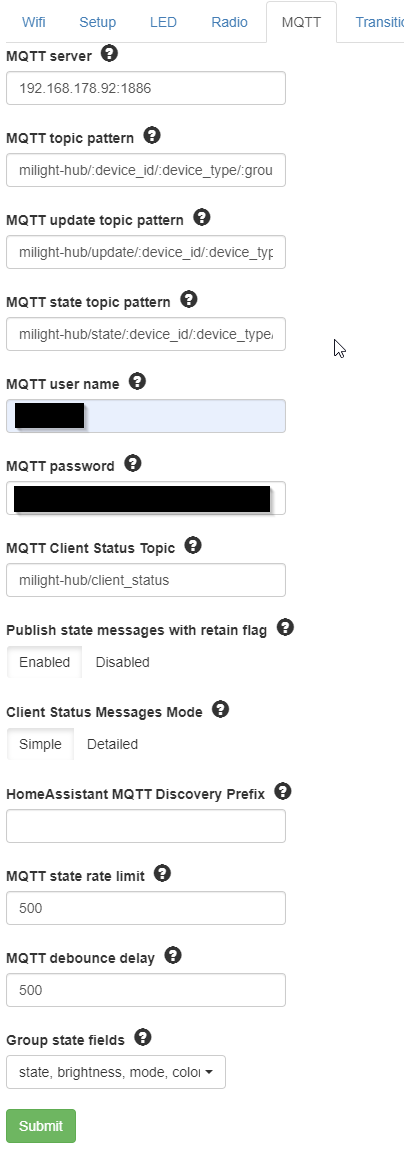 milight mqtt