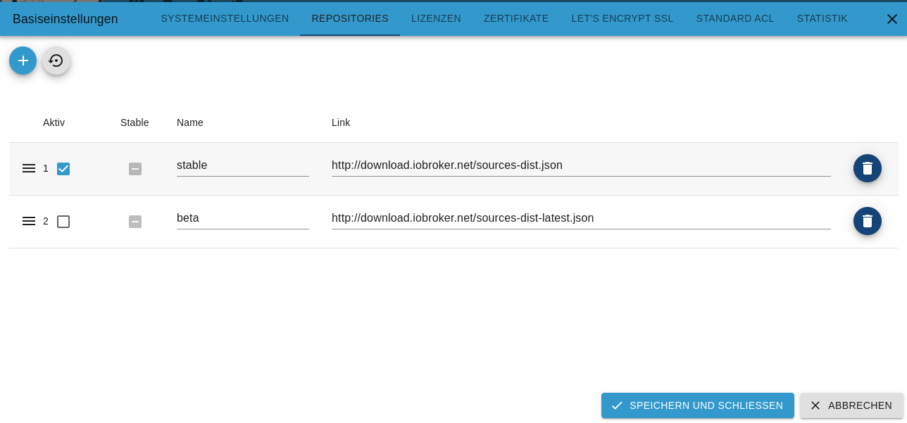 Keine Adapter im IoBroker