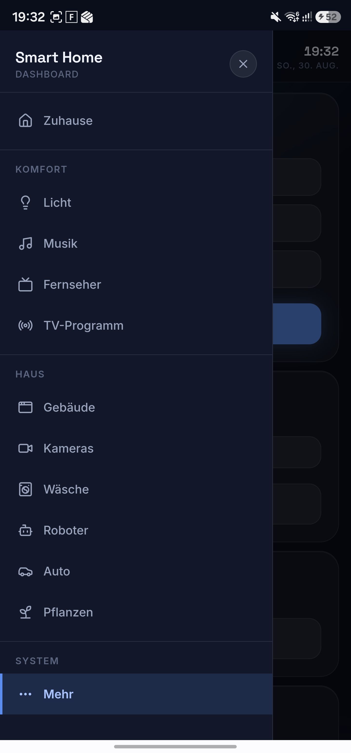 Navigation, geht auch per swipe